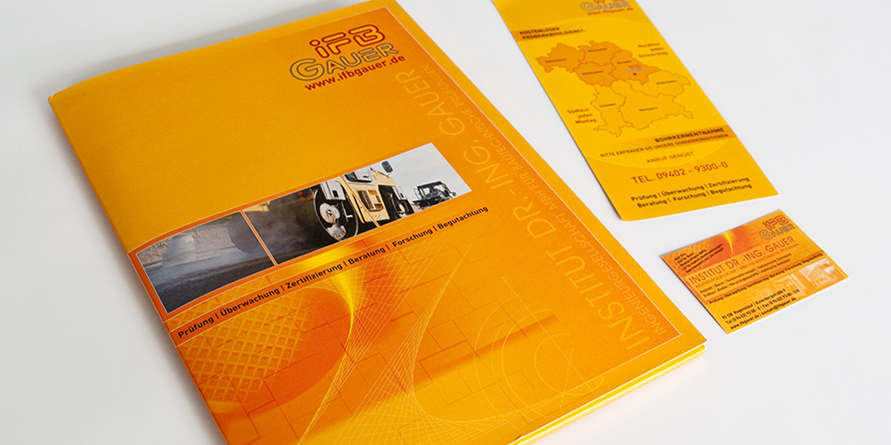 Grafikdesign corporate design IFB Gauer Regenstauf
